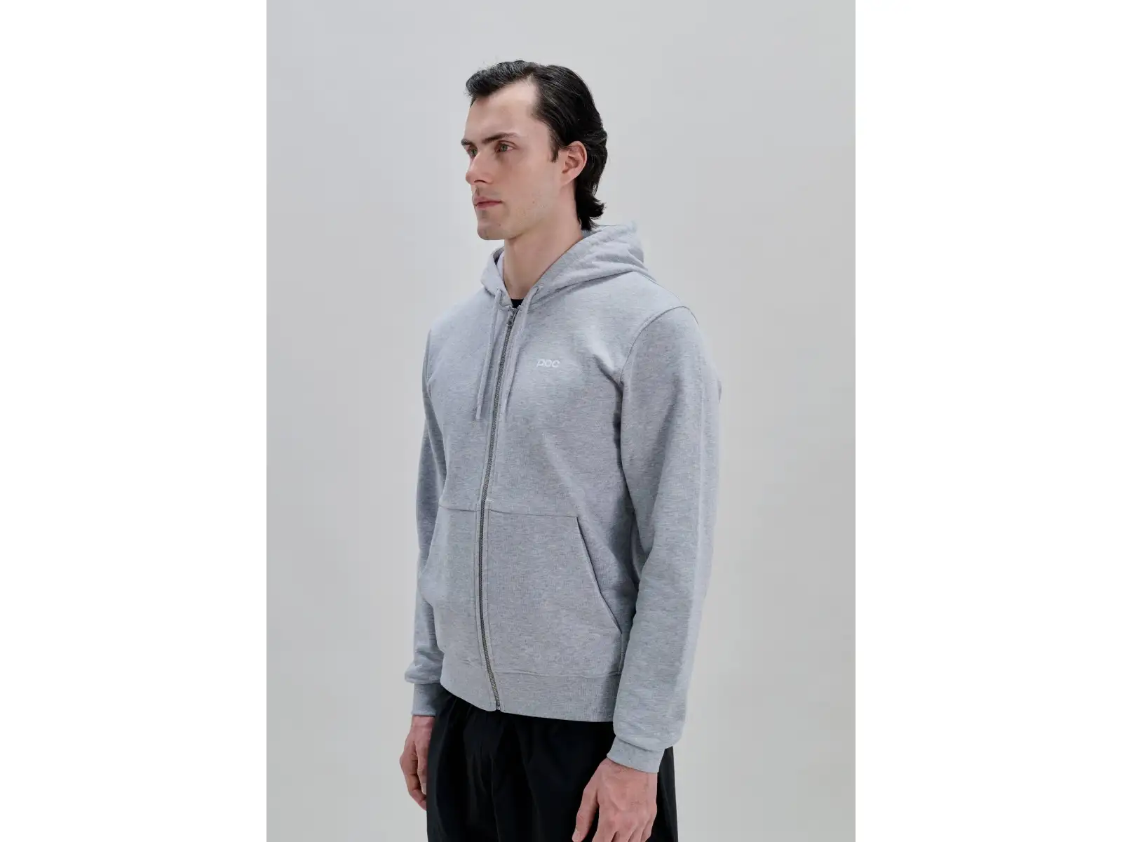 POC Zip Hoodie zip-up hooded sweatshirt Grey Melange