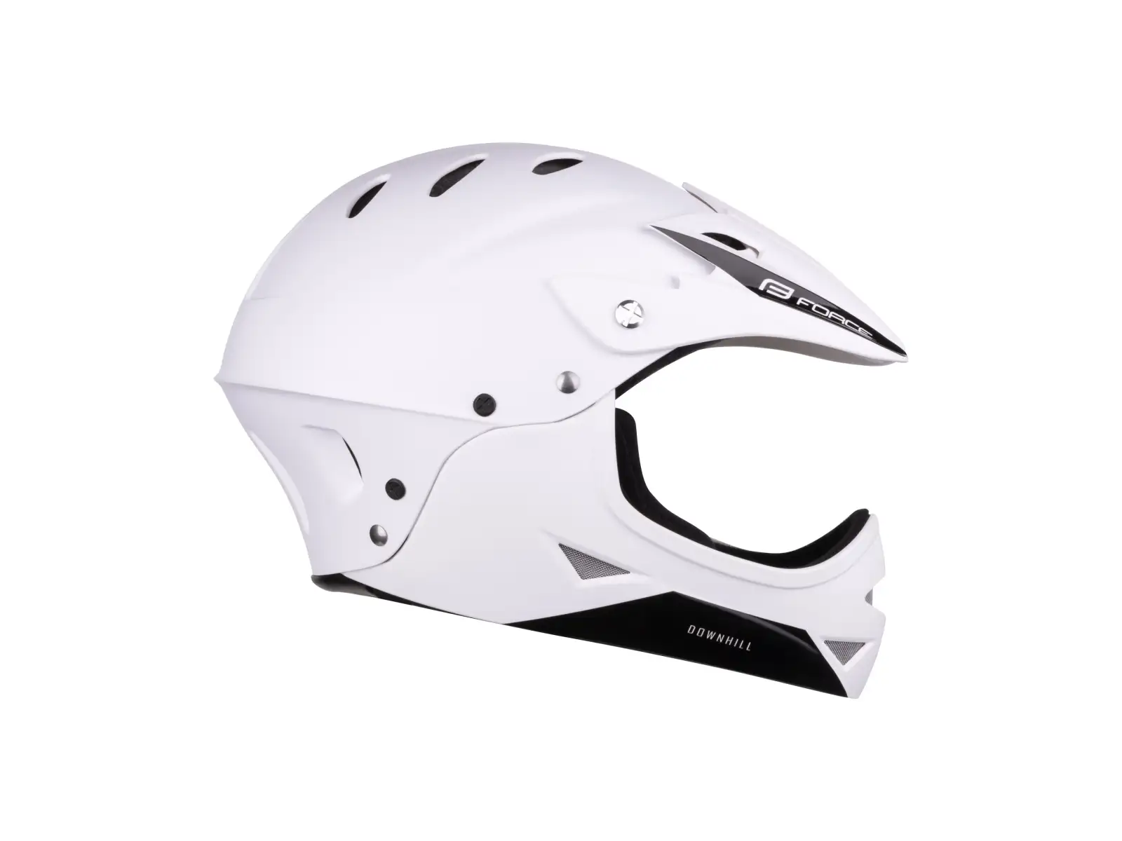 Force Downhill Junior helmet white matte