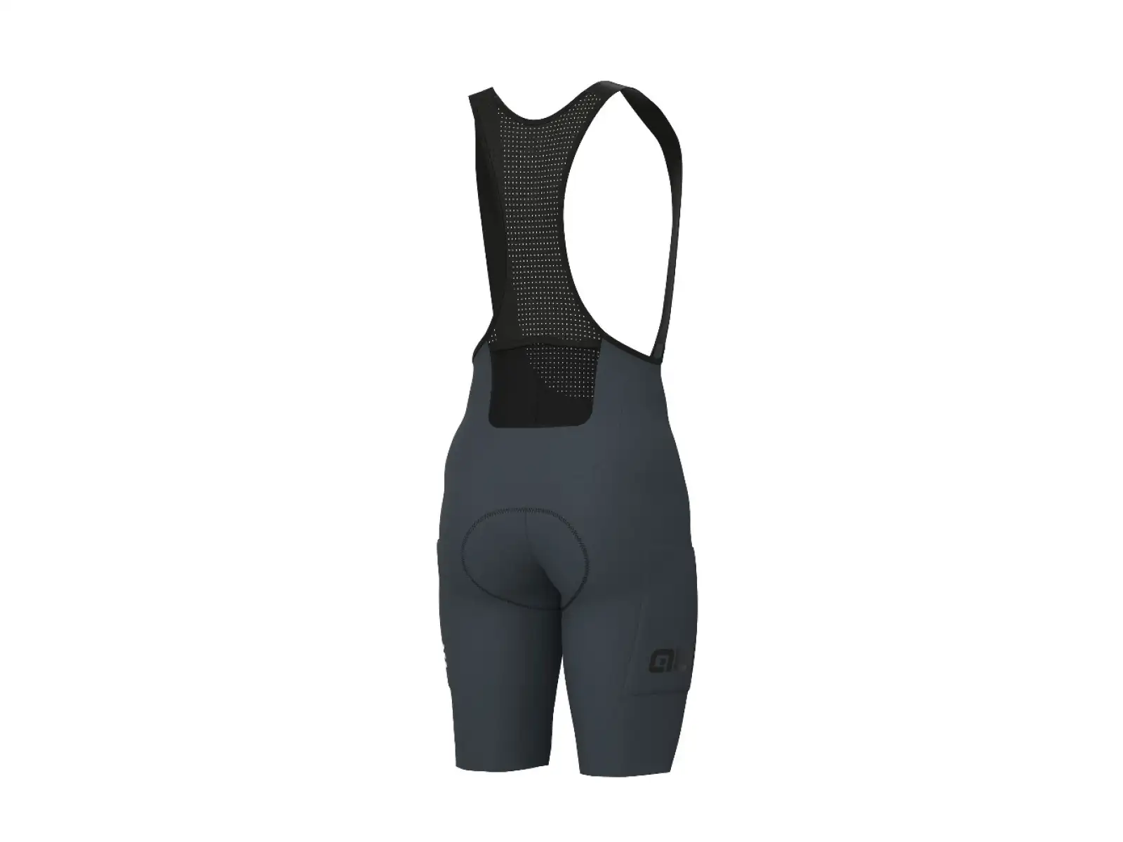 Alé R-EV1 GO men's shorts with pad and bib Titanium