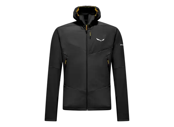 Salewa Ortles Fleece Pro Hooded men's fleece hoodie with hood Black Out