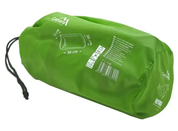 Cattara self-inflating pillow 50x30x13cm green
