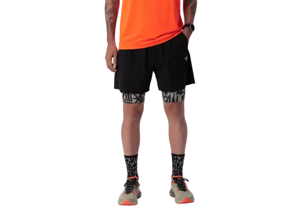 Dynafit Trail 2in1 men's running shorts Black Out/Overcast