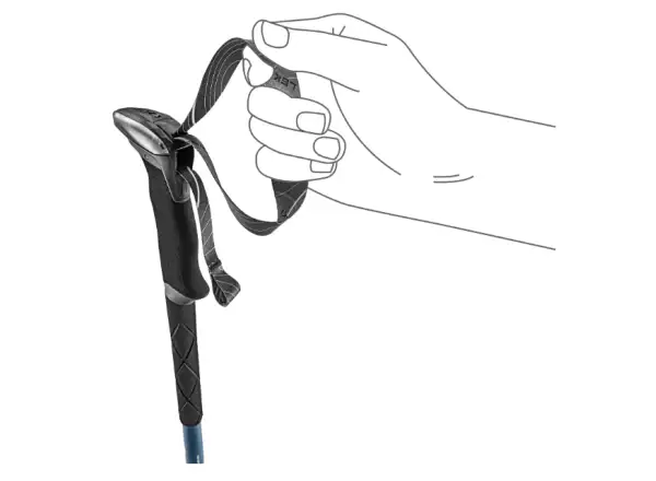 Leki Makalu trekking poles stone blue dark/grey dark