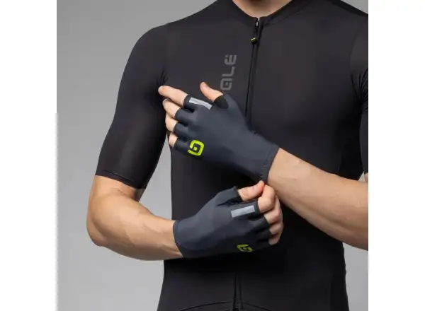 Alé Cima cycling gloves short Grey