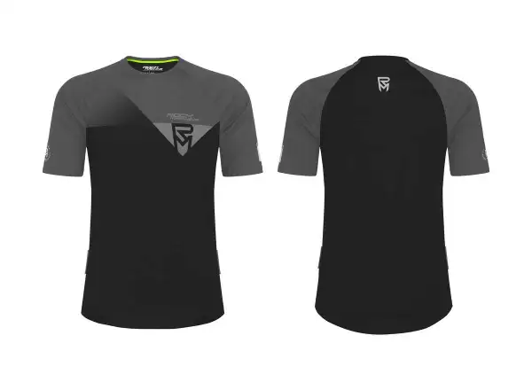 Rock Machine Enduro men's jersey short sleeve dark black/grey