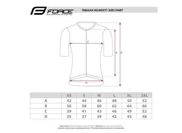 Force Crazy men's jersey short sleeve blue/red
