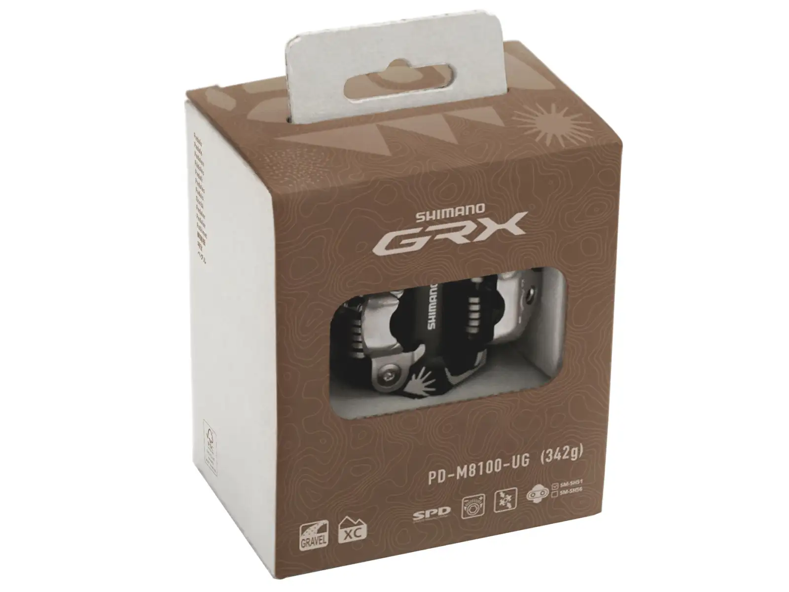 Shimano GRX PD-M8100-UG clip-in pedals