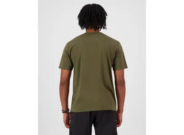 Mons Royale Icon Merino men's short sleeve shirt Dark Olive