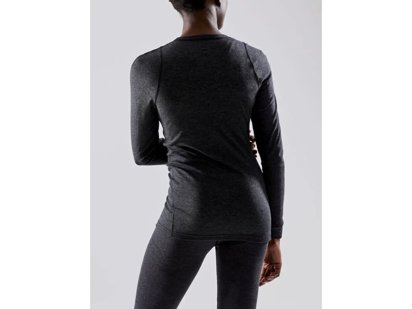 Craft Core Wool Merino women's set long sleeve shirt+pants black