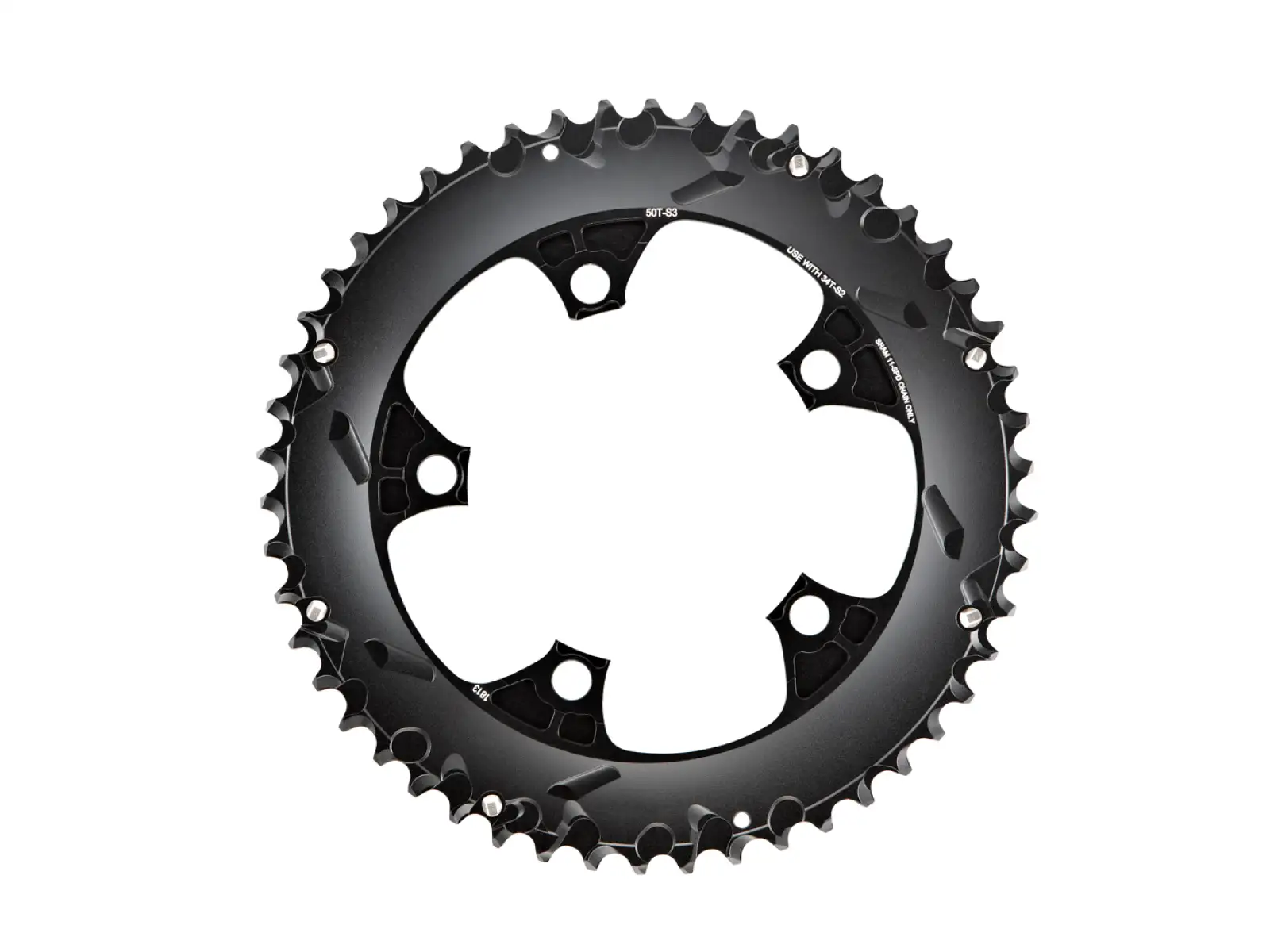 Sram Red 22 B2 X-Glide 50T 110mm Chainring Blast Black
