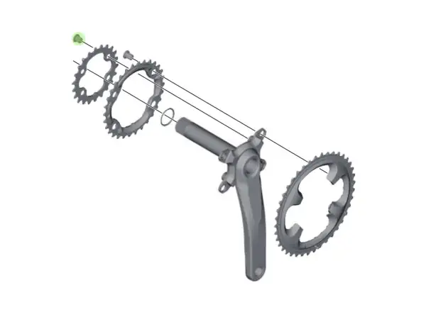Shimano Small Chainring Bolts M8x8.5 mm – Y1NV98040