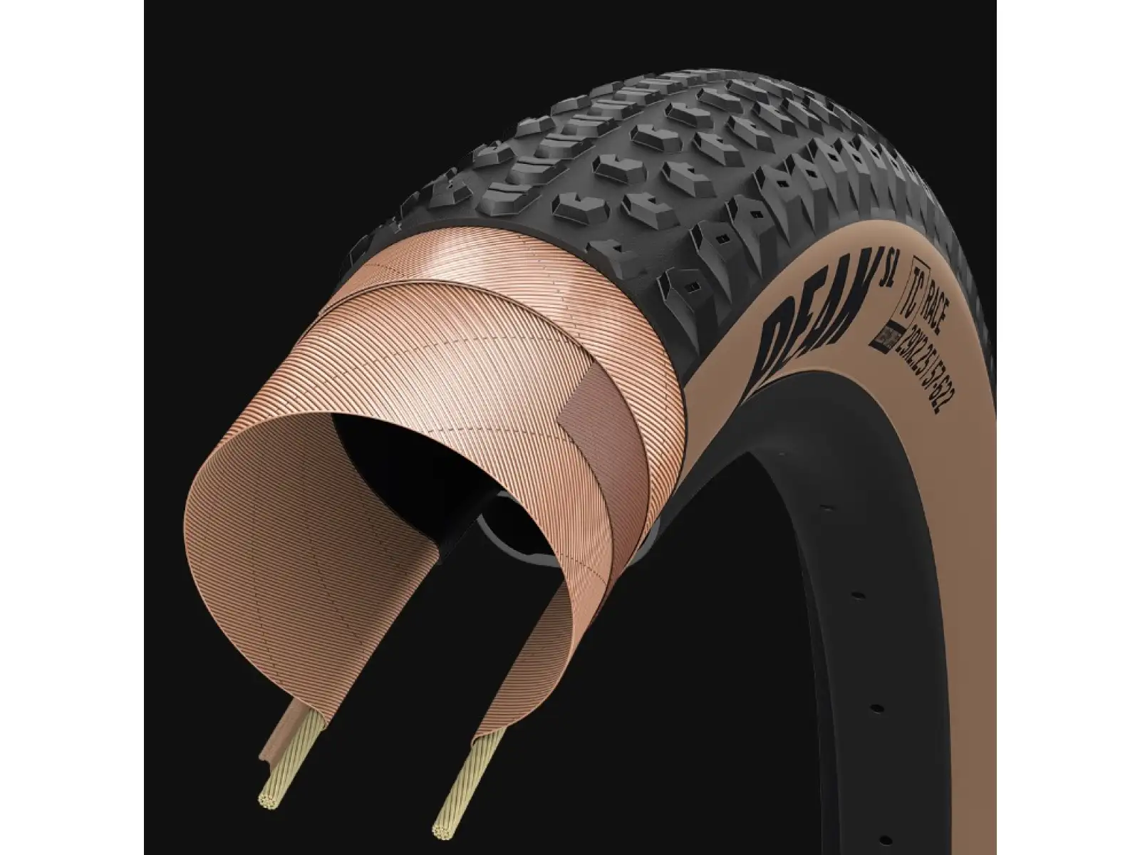 Goodyear Peak SL Race Tubeless Complete 29x2.40" MTB tire kevlar Tan