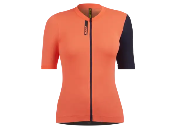 Mavic Essential women's jersey short sleeve Coral/Deep Blue