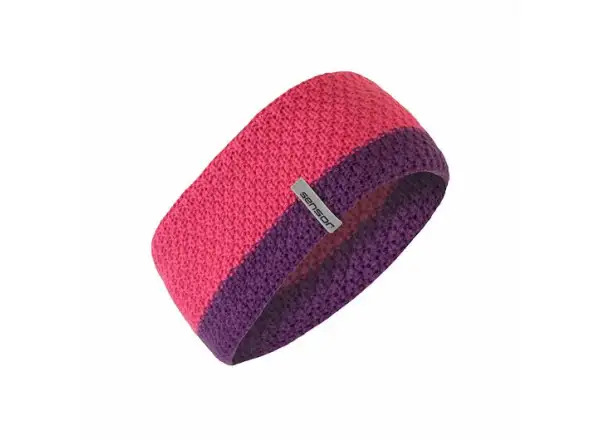 Sensor knitted headband pink