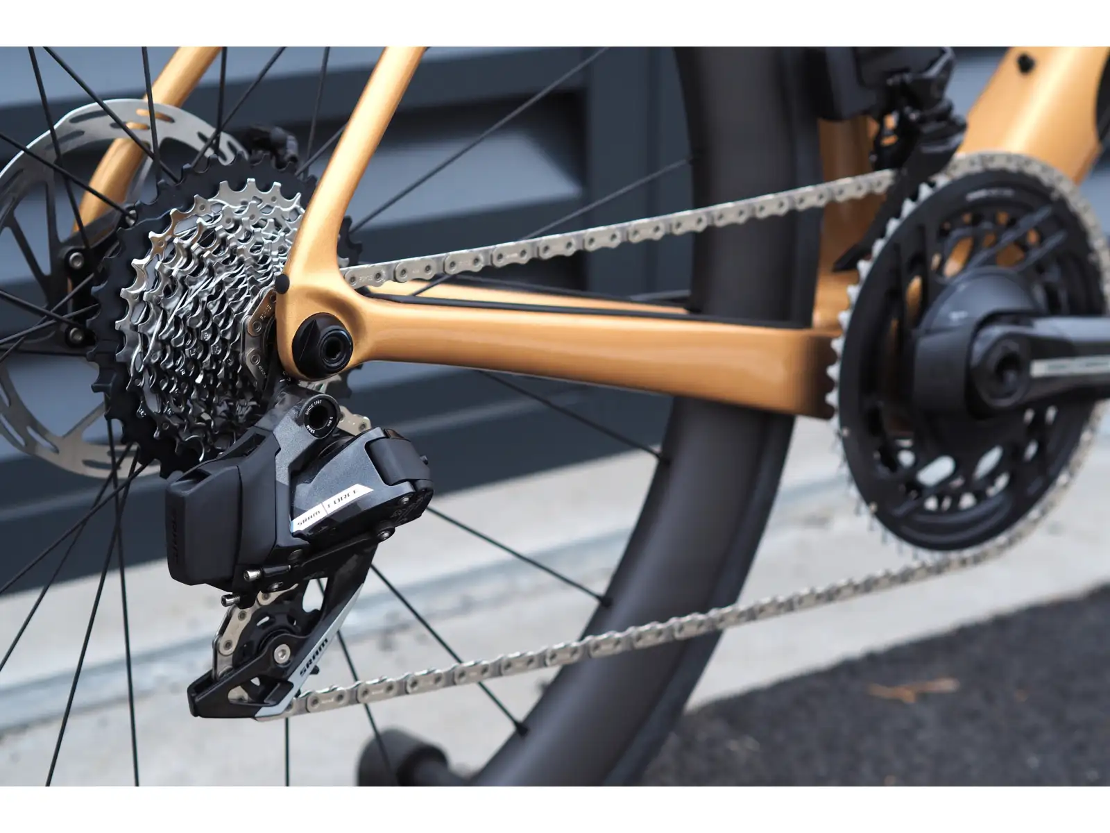 Cervélo Soloist Force eTap AXS road bike gold dust