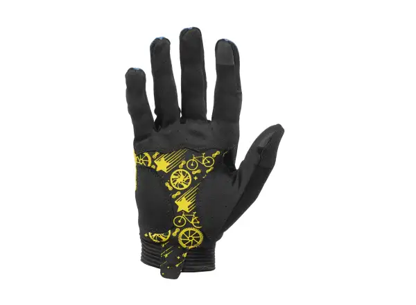 R2 Tracy children's cycling gloves black/blue/pink