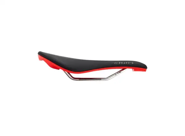 Peatys Monarch saddle TI-MX Rail / Nylon Base Red