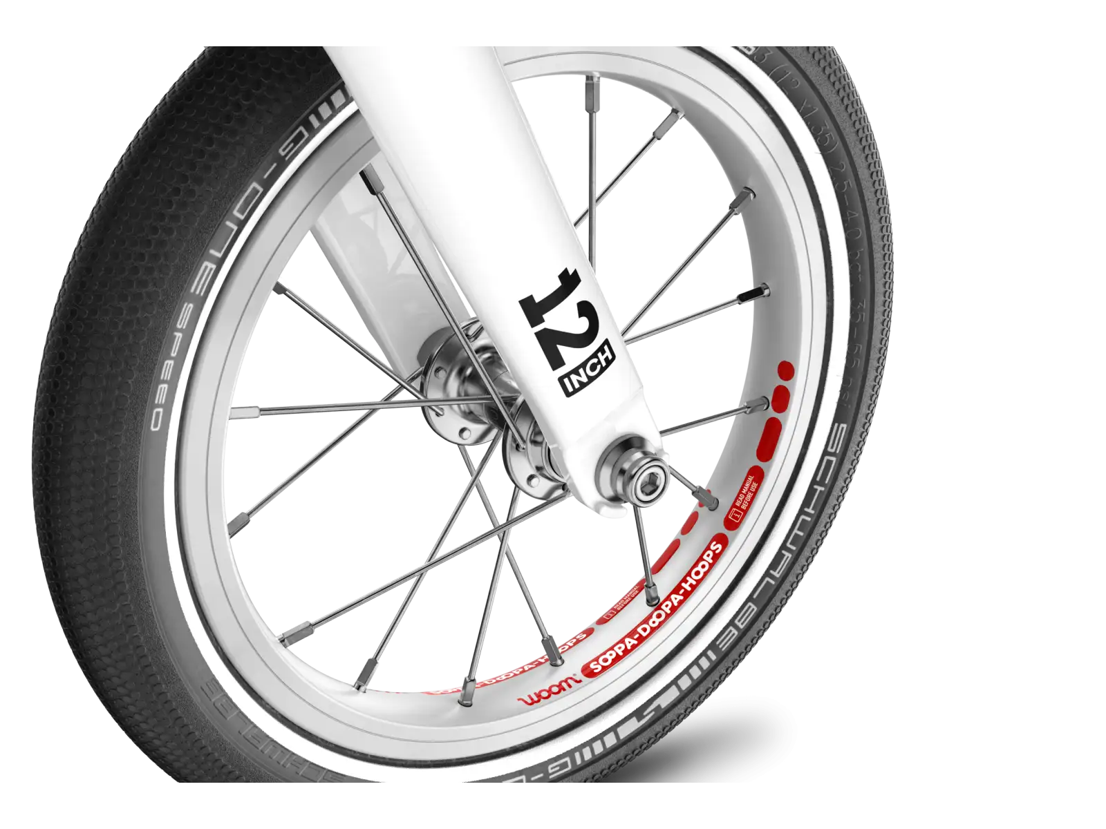 Woom GO 1 children's balance bike 12 Spearmint Crush Limited