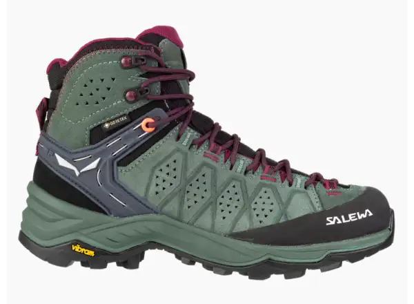 Salewa Alp Trainer 2 Mid GTX women's shoes Duck Green/Rhododendon