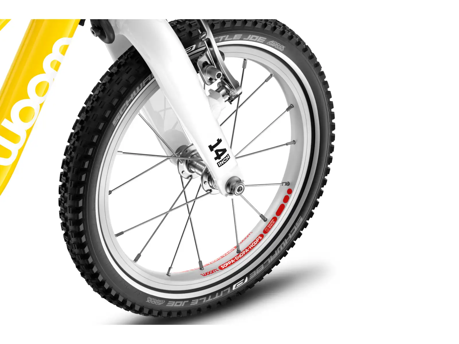 Woom GO 1 Plus Vibrant Yellow 14 children's balance bike