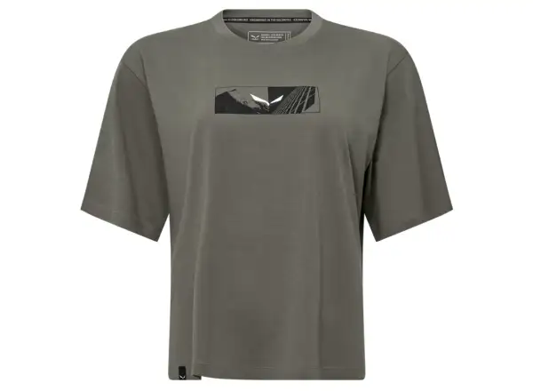 Salewa Eagle Outside Loose women's t-shirt Faded Green