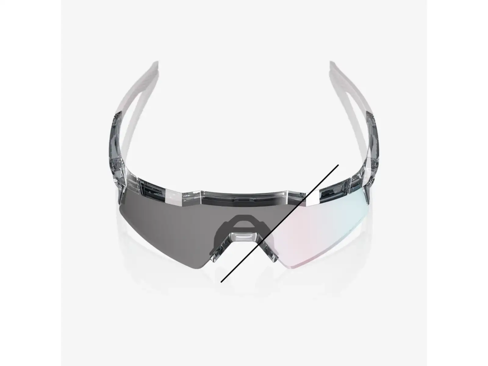 100% Speedcraft SL sunglasses Polished Translucent Grey - Rose Gold Photochromic