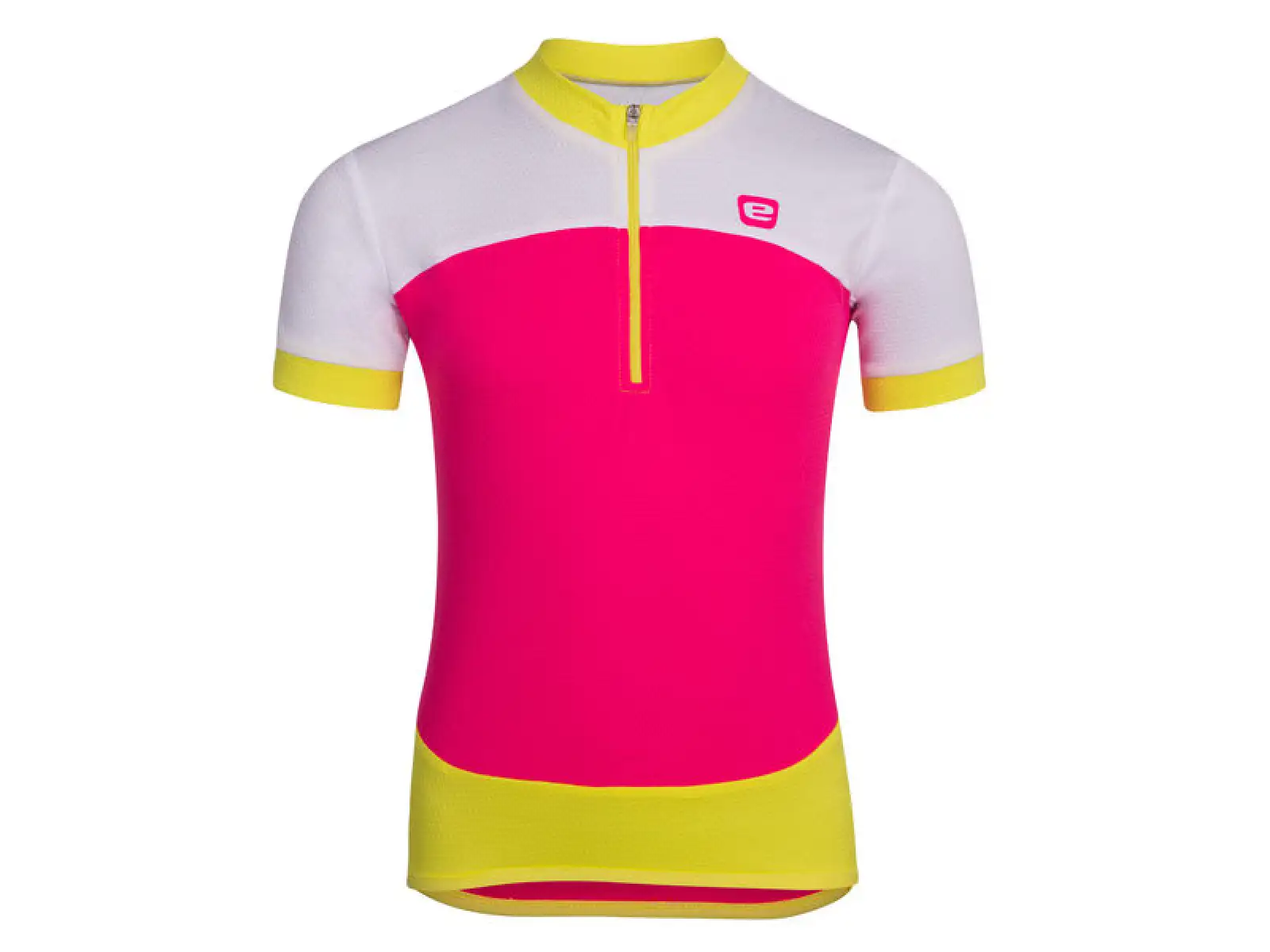 Etape Peddy kids jersey short sleeve pink/lime