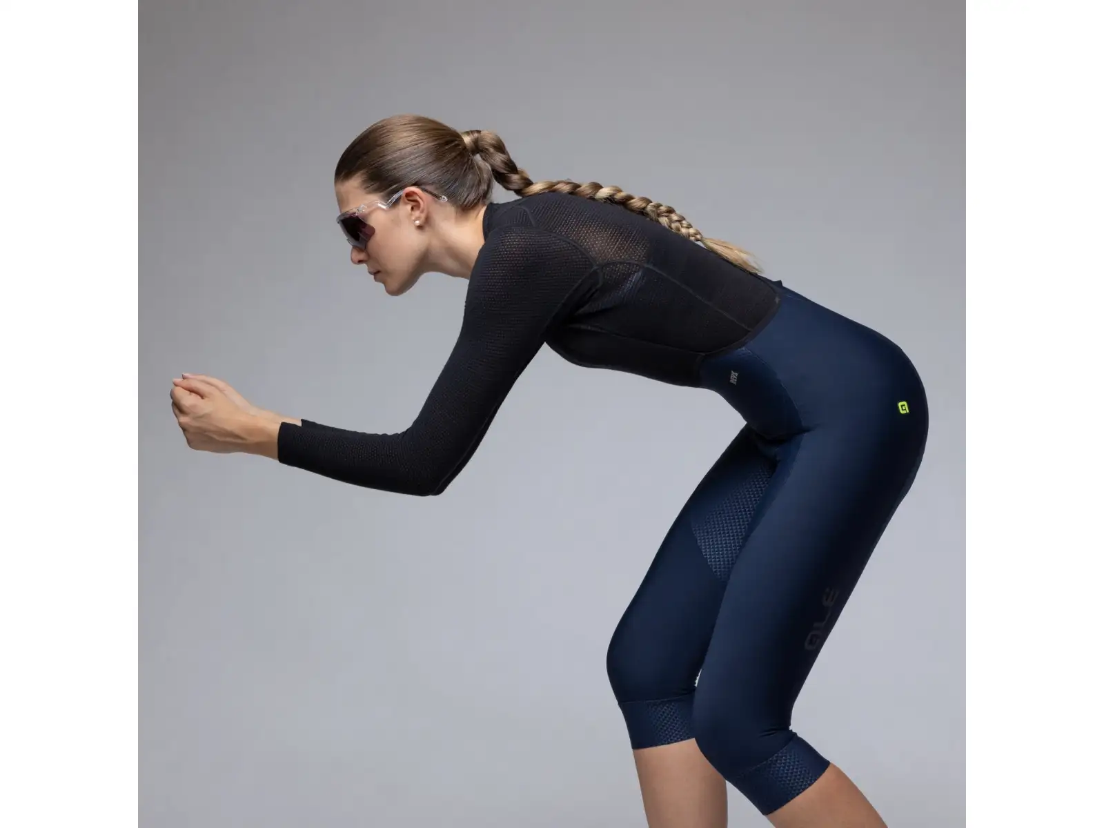 Alé R-EV1 Voltage women's winter 3/4 cycling pants Midnight Blue