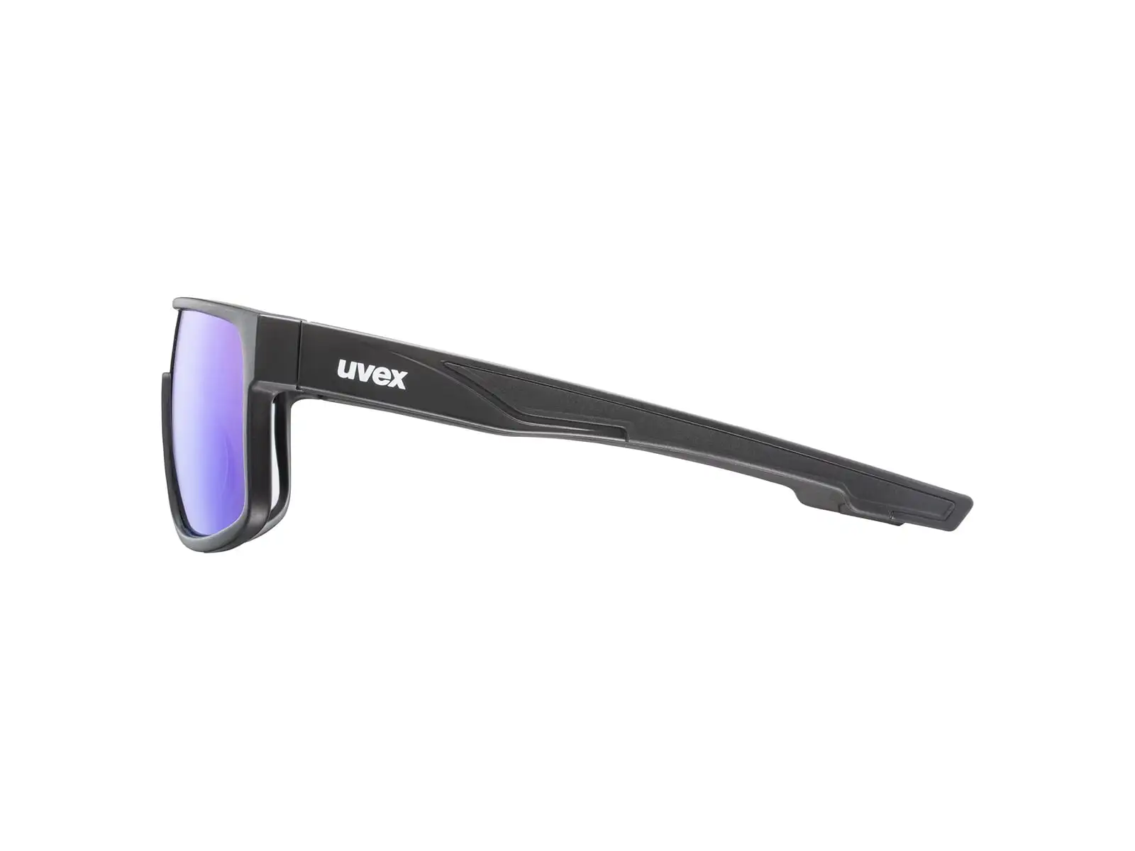 Uvex LGL 51 cycling glasses Black Mat/Mirror Green