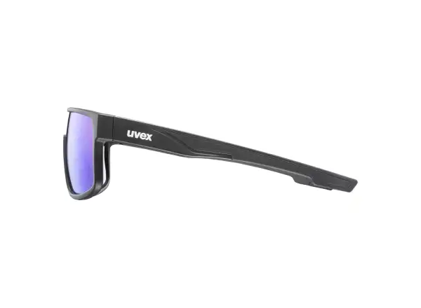 Uvex LGL 51 cycling glasses Black Mat/Mirror Green