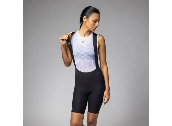 Alé Speedfondo Light women's cycling shorts with pad and bib black