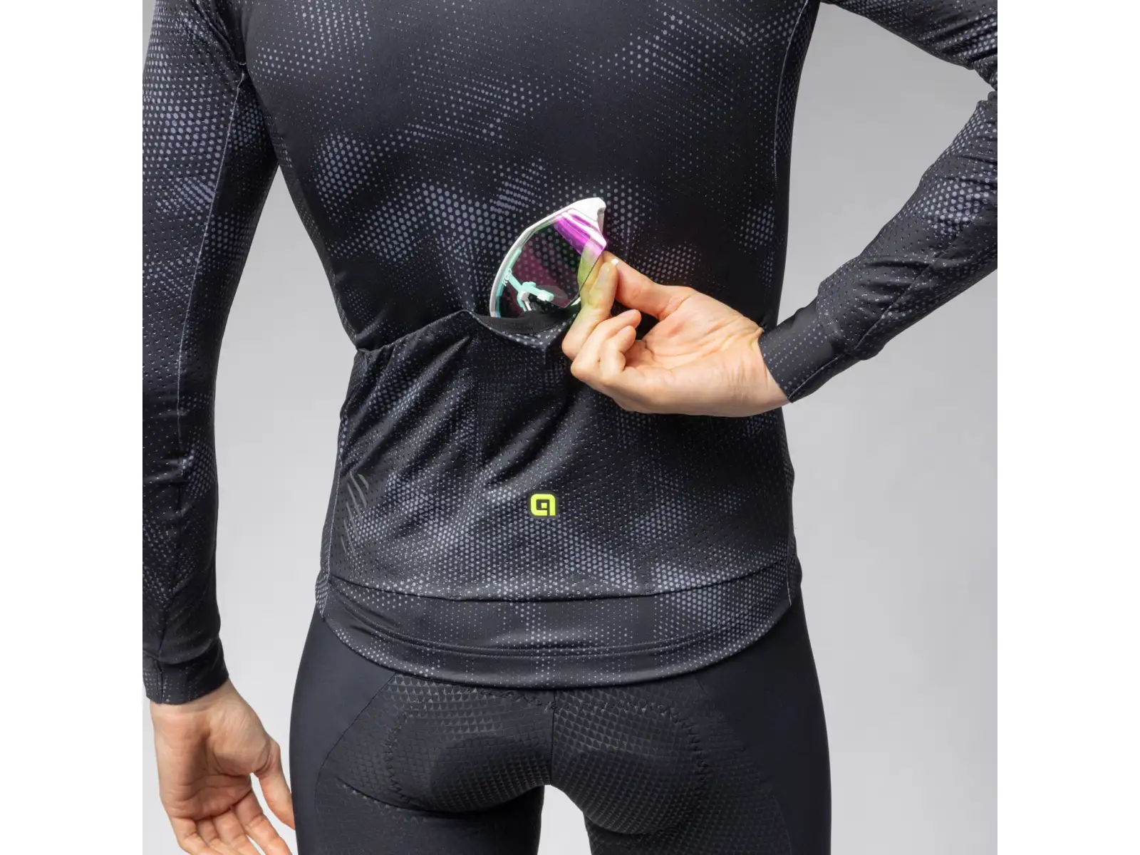 Alé PR-E Spray men's jersey long sleeve Black