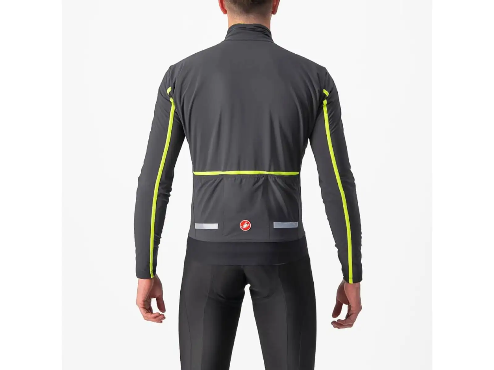 Castelli Flight Air men's jacket gray/lime