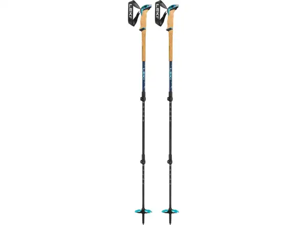 Leki Winter tour Bernina Lite 3 women's ski touring poles Denim blue/Dark blue/Mint