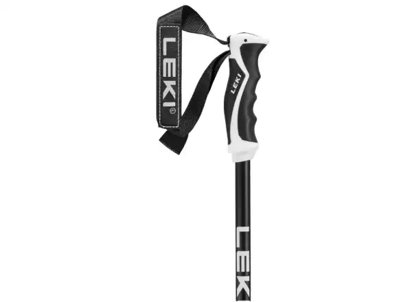 Leki Neolite downhill poles dark anthracite-black-bright red