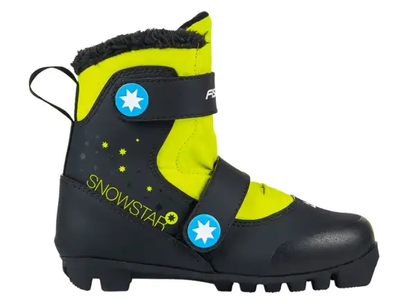Fischer Snowstar children's cross-country ski boots Black/Yellow