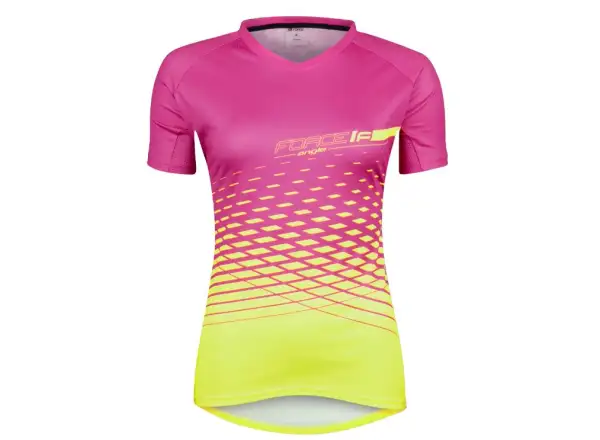 Force Angle MTB women's jersey short sleeve pink/fluo