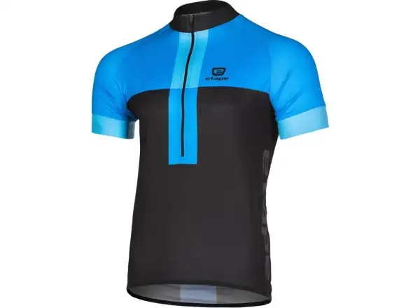 Etape Face men's jersey short sleeve black/blue