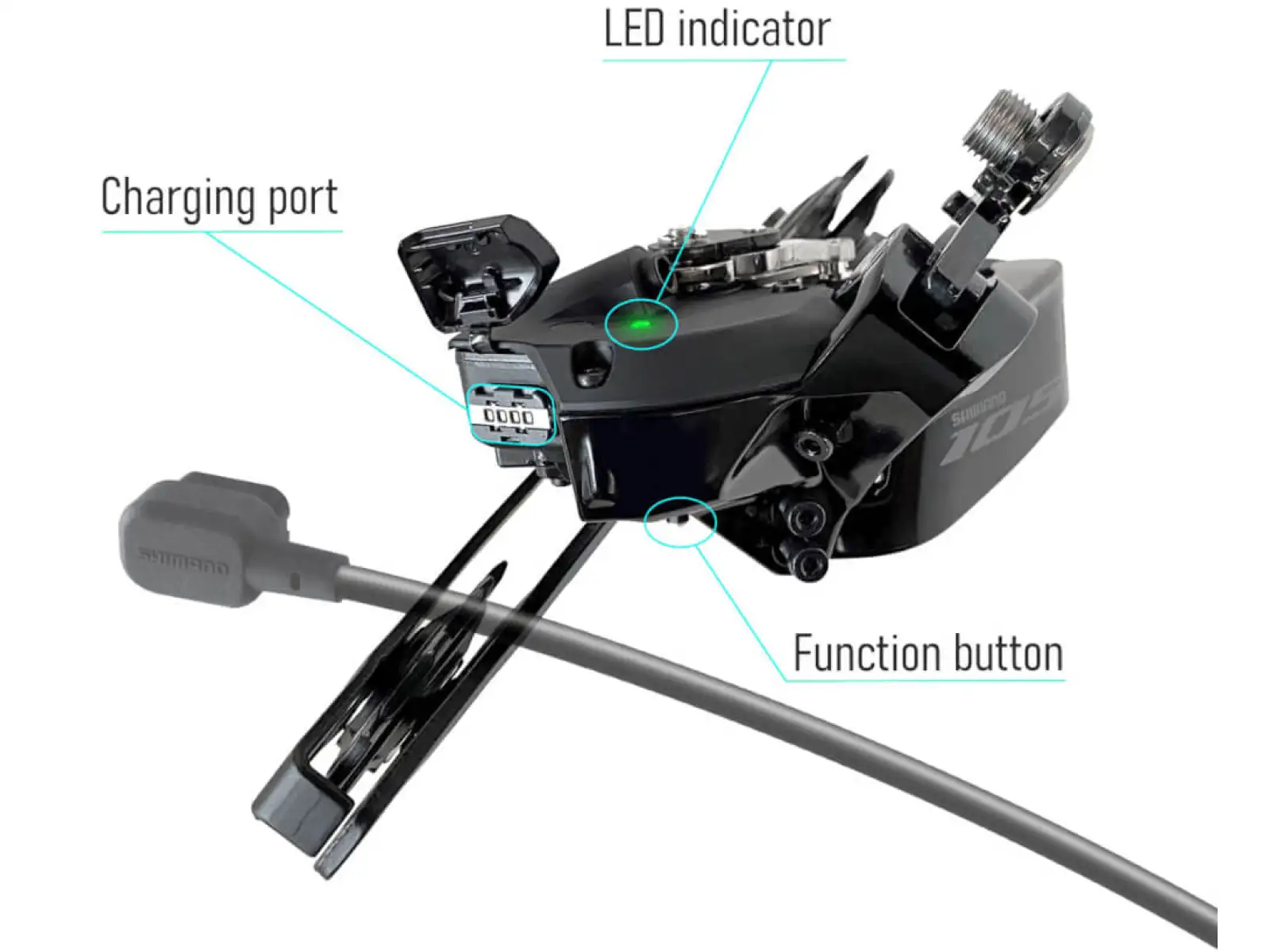Shimano 105 RD-R7150 Di2 12-speed Road Rear Derailleur