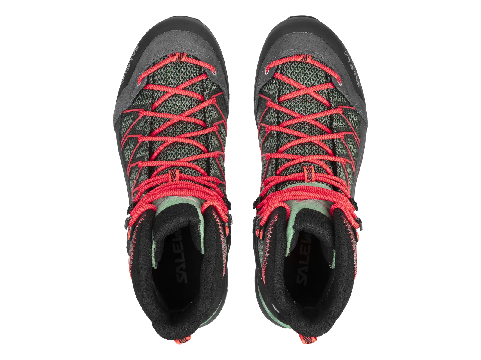 Salewa WS MTN Trainer Lite Mid Gore-Tex women's boots Feld Green/Fluo Coral
