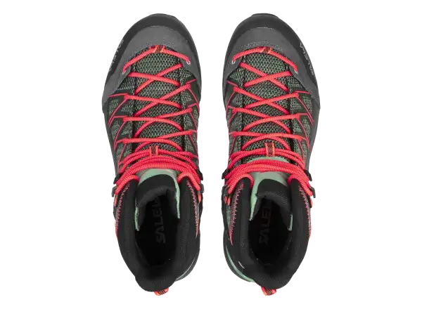 Salewa WS MTN Trainer Lite Mid Gore-Tex women's boots Feld Green/Fluo Coral
