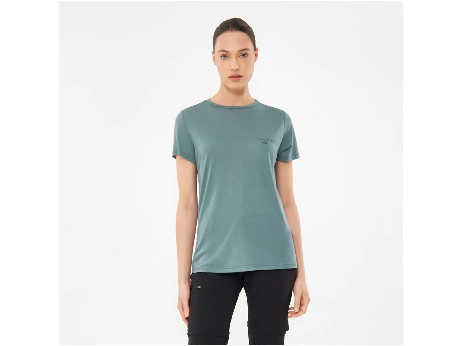 Viking Morain women's shirt short sleeve green