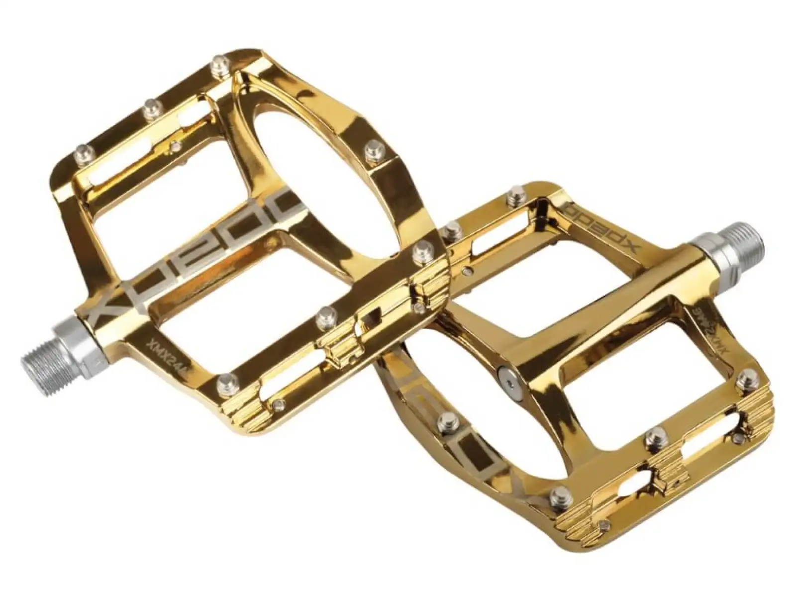 X-pedo Spry+ platform pedals gold slick