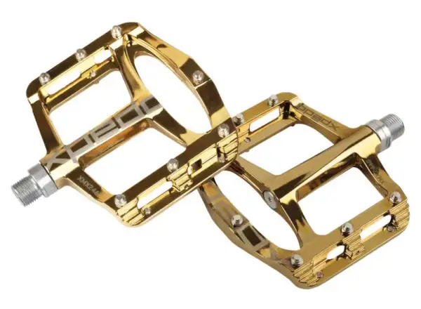 X-pedo Spry+ platform pedals gold slick