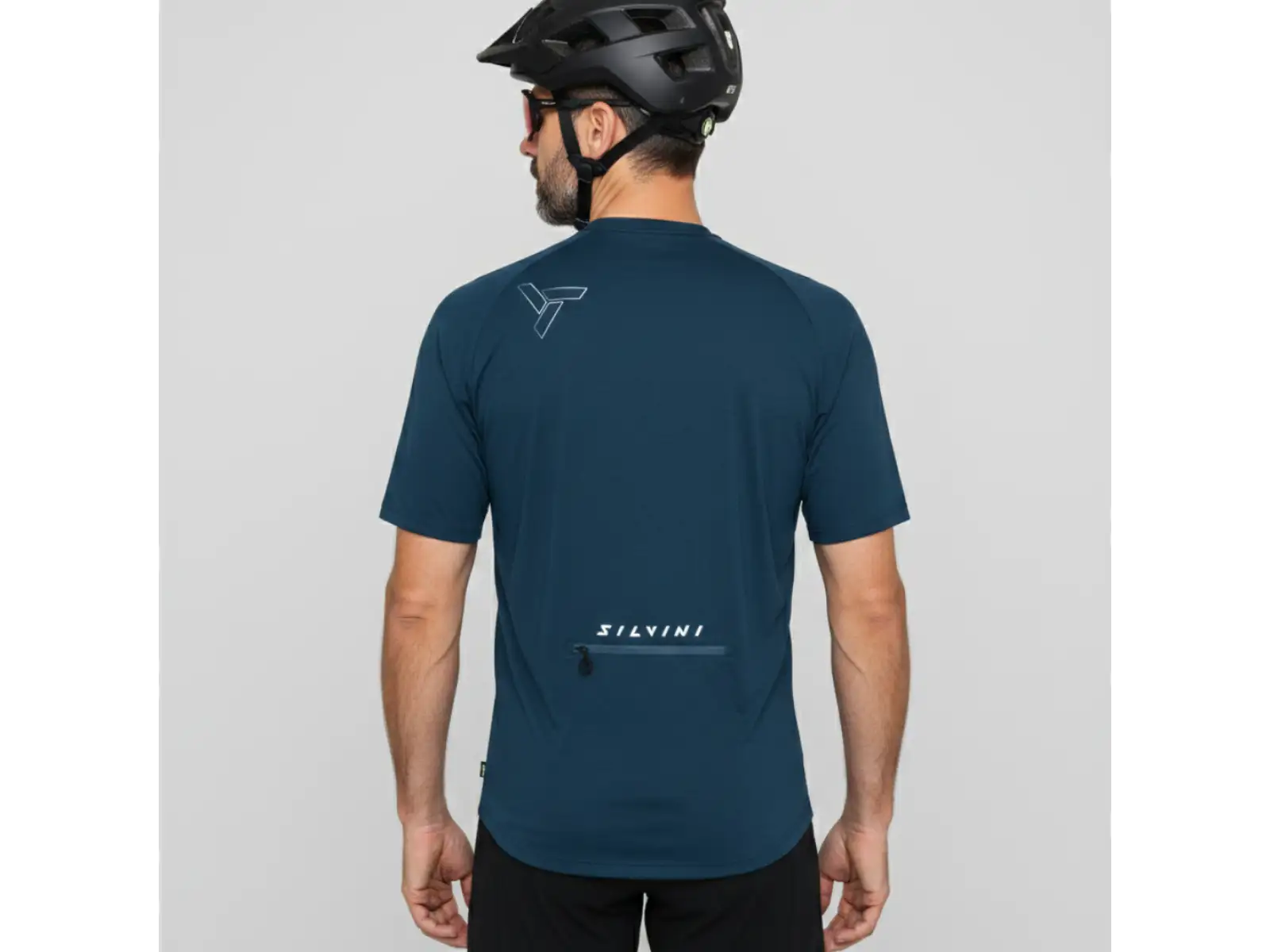 Silvini Naturno men's jersey short sleeve Navy/Black