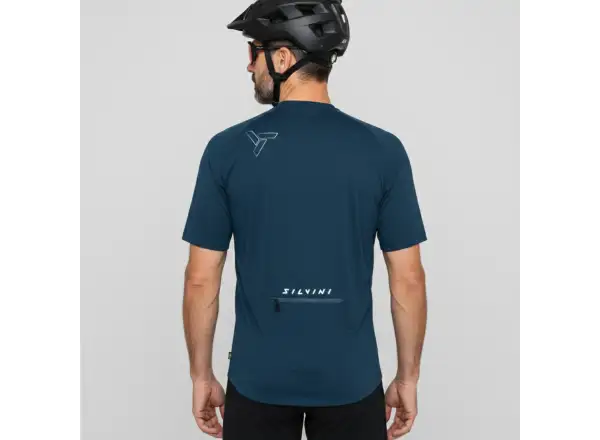 Silvini Naturno men's jersey short sleeve Navy/Black