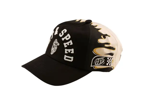 Troy Lee Designs Unstructured Curved Finish Line cap Black/Pumice