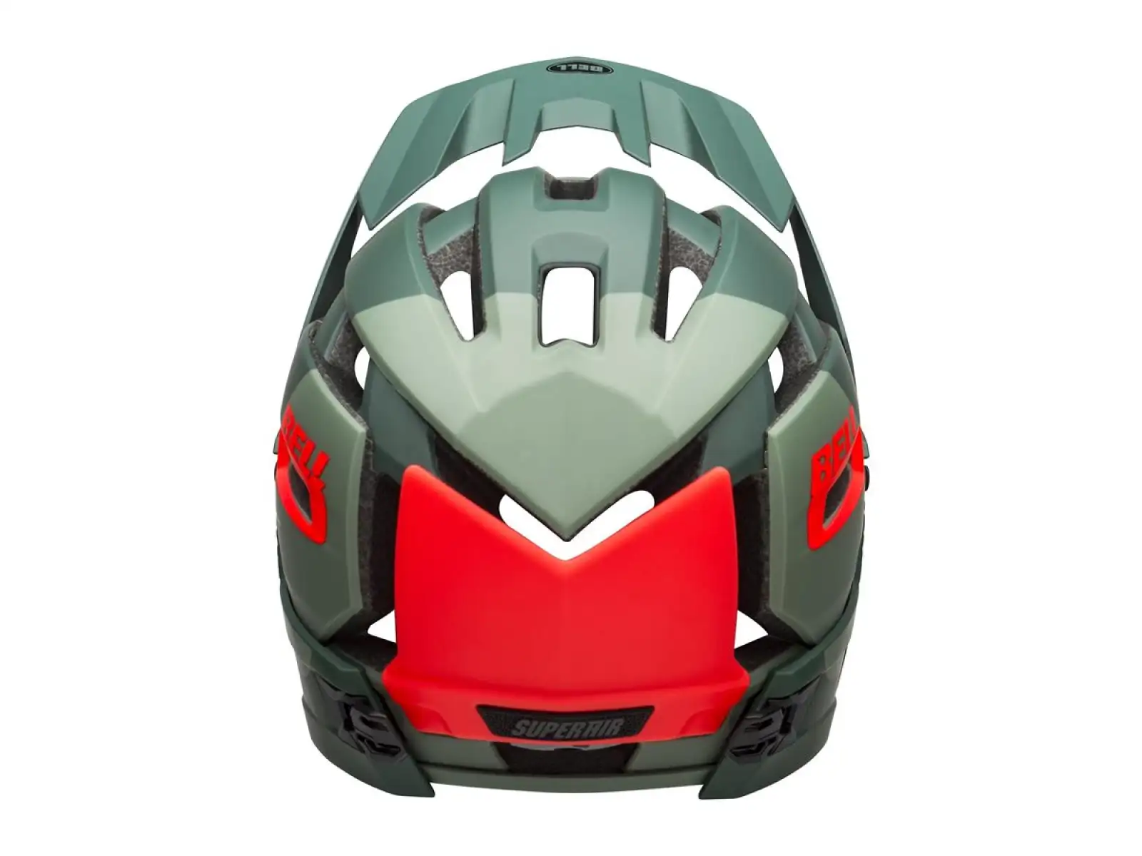 Bell Super Air R Spherical helmet Mat/Glos Green/Infrared