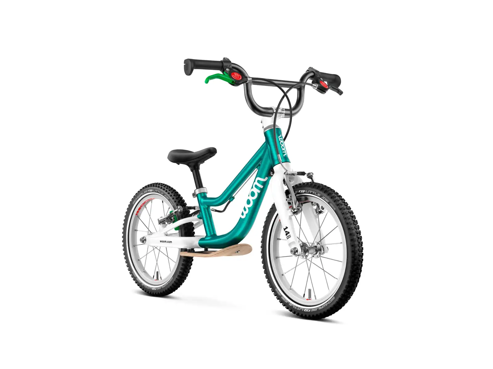 Woom GO 1 Plus Metallic Turquoise 14 children's balance bike