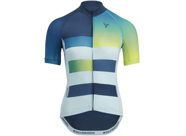Silvini Mazzana women's jersey short sleeve navy/turquoise